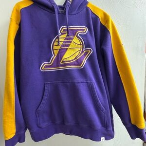 Purple and Yellow Lakers hoodie with Logo